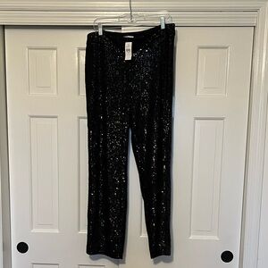 Black Sequin Pants